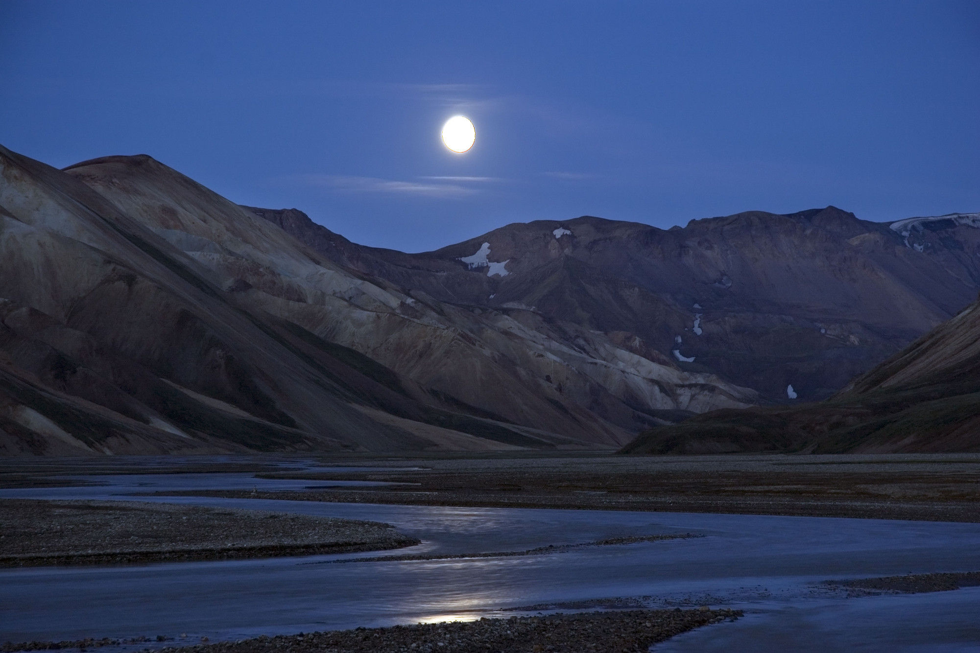 Landmannalaugar að nóttu til (GAÞ) Leiðarljós